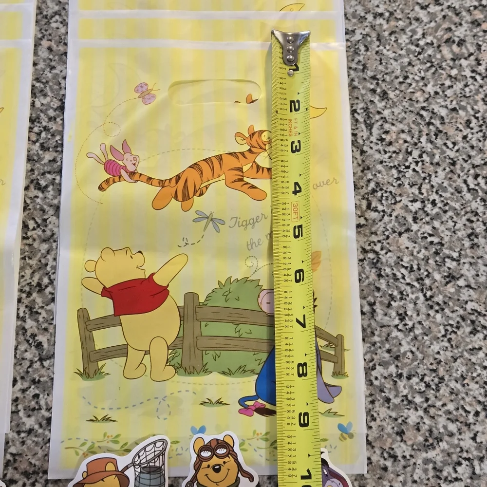 Winnie the Pooh Party Favor Bags and Stickers